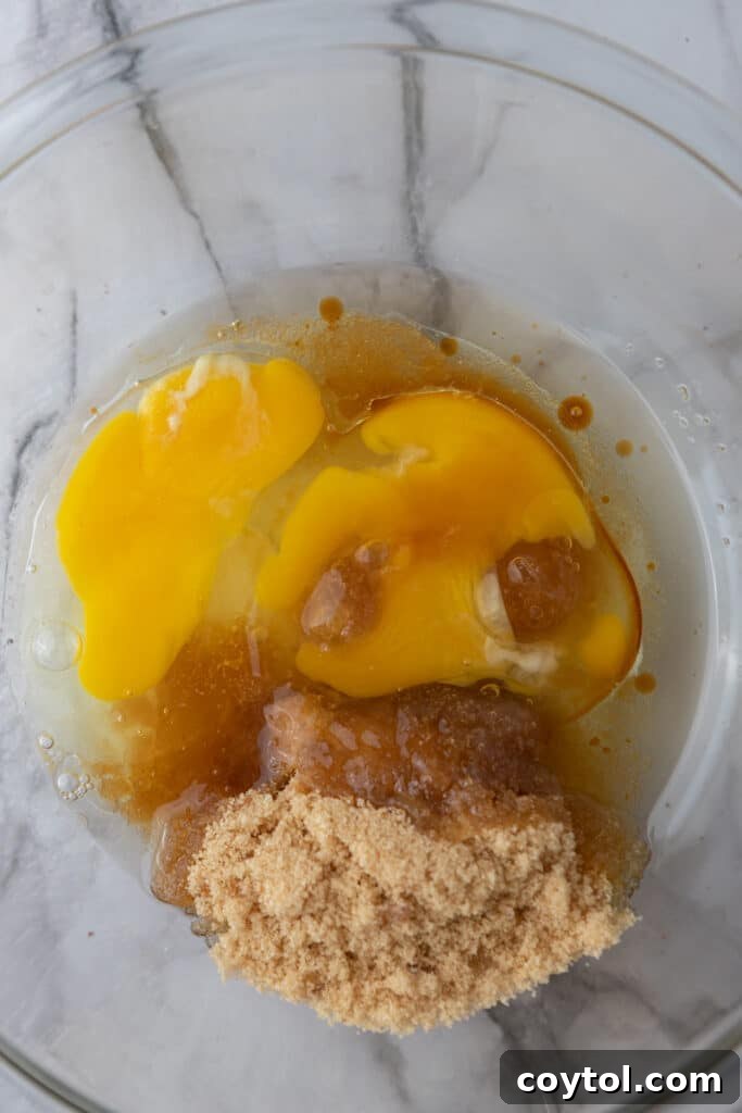 unmixed ingredients in a bowl