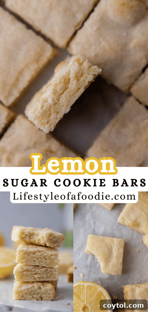 Three perfectly cut lemon sugar cookie bars arranged neatly on a plate, ready to be served