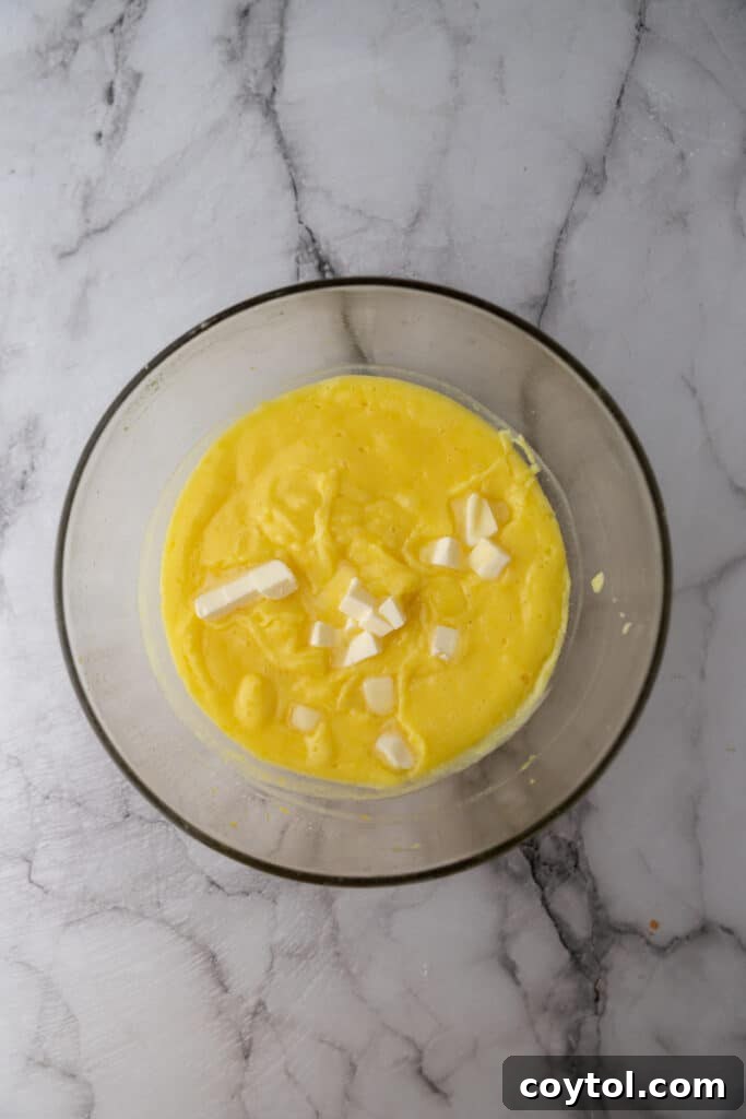 Microwave Lemon Curd: Zesty Perfection in Minutes 7 The lemon curd mixture in a microwave-safe bowl, ready for cooking.
