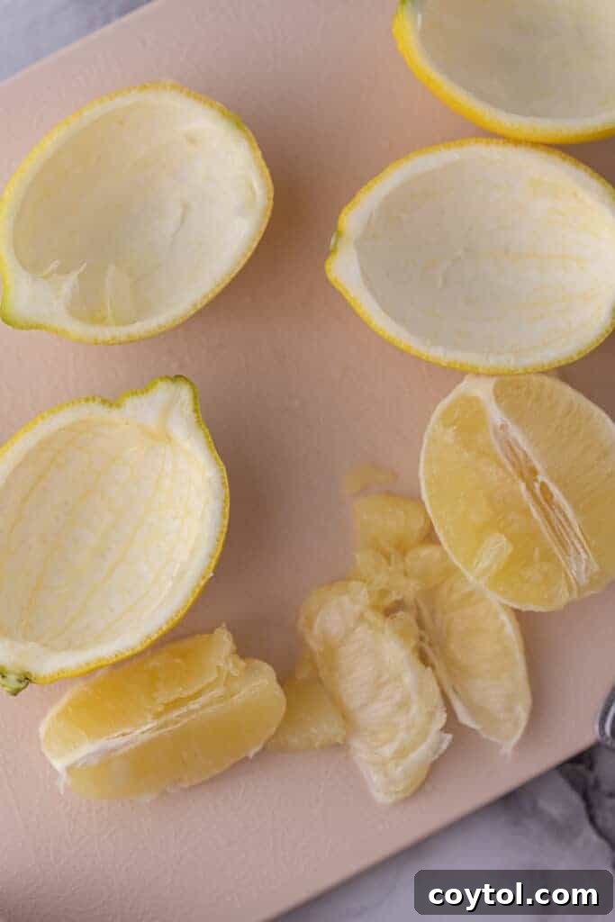 emptied out citrus shells
