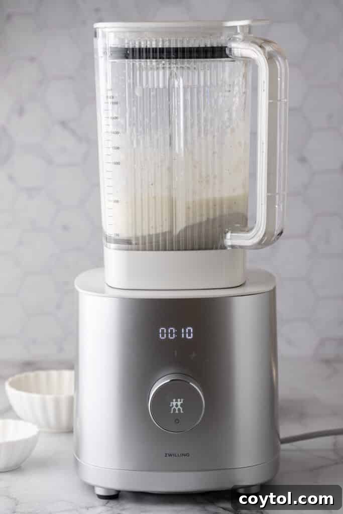 The Viral High-Protein Cottage Cheese Wrap Everyone's Raving About 6 Wet ingredients in a blender