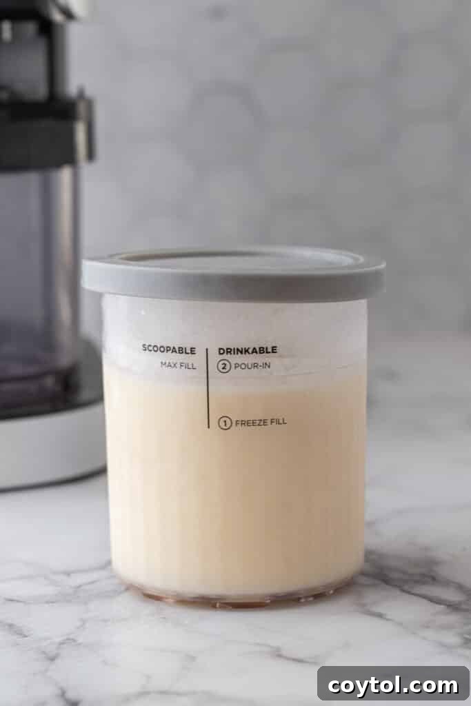 Ultimate Ninja Creami Cookies and Cream Perfection 6 ingredients in a cup