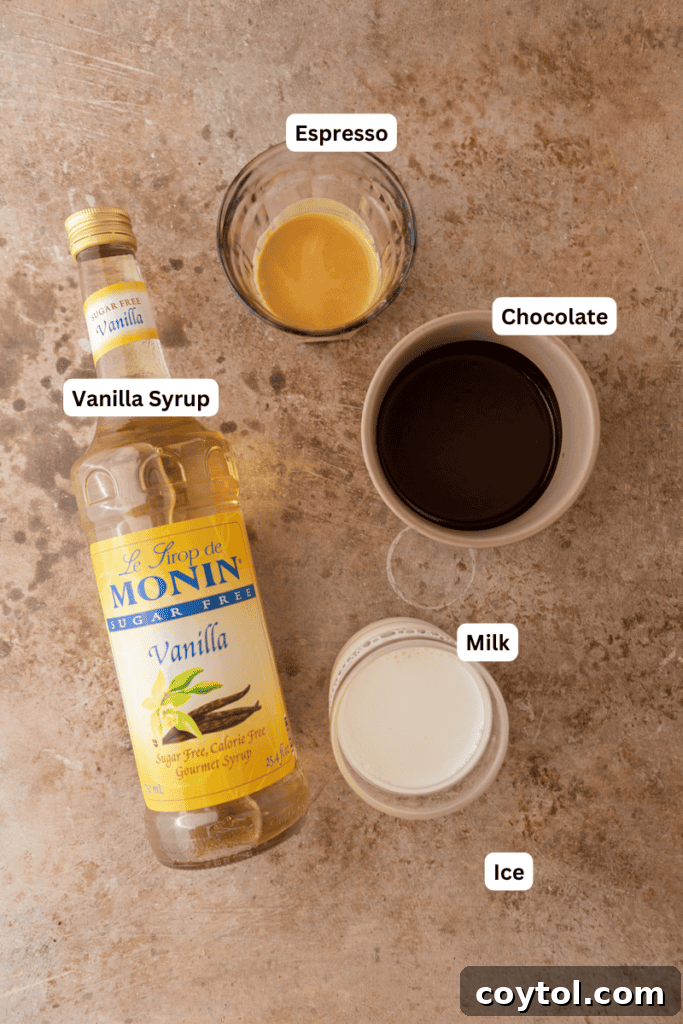 Recreate the Viral TikTok Cracking Iced Latte 4 Ingredients on the counter