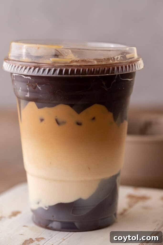 Recreate the Viral TikTok Cracking Iced Latte 10 Close up of Tiktok Vital cracking latte
