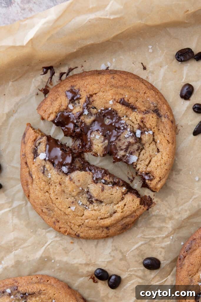 Decadent Soft Chewy Espresso Chocolate Chip Cookies 2 Chocolate Chip Espresso Cookies Recipe