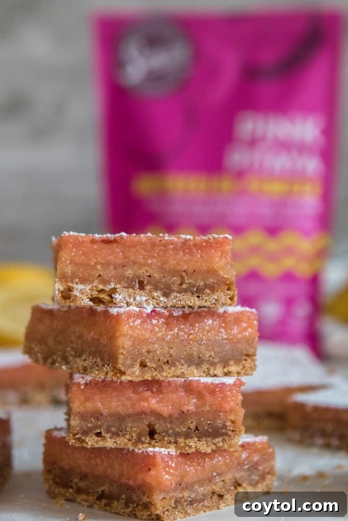 The best pink lemon bars