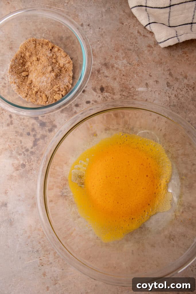 unmixed ingredients in a bowl