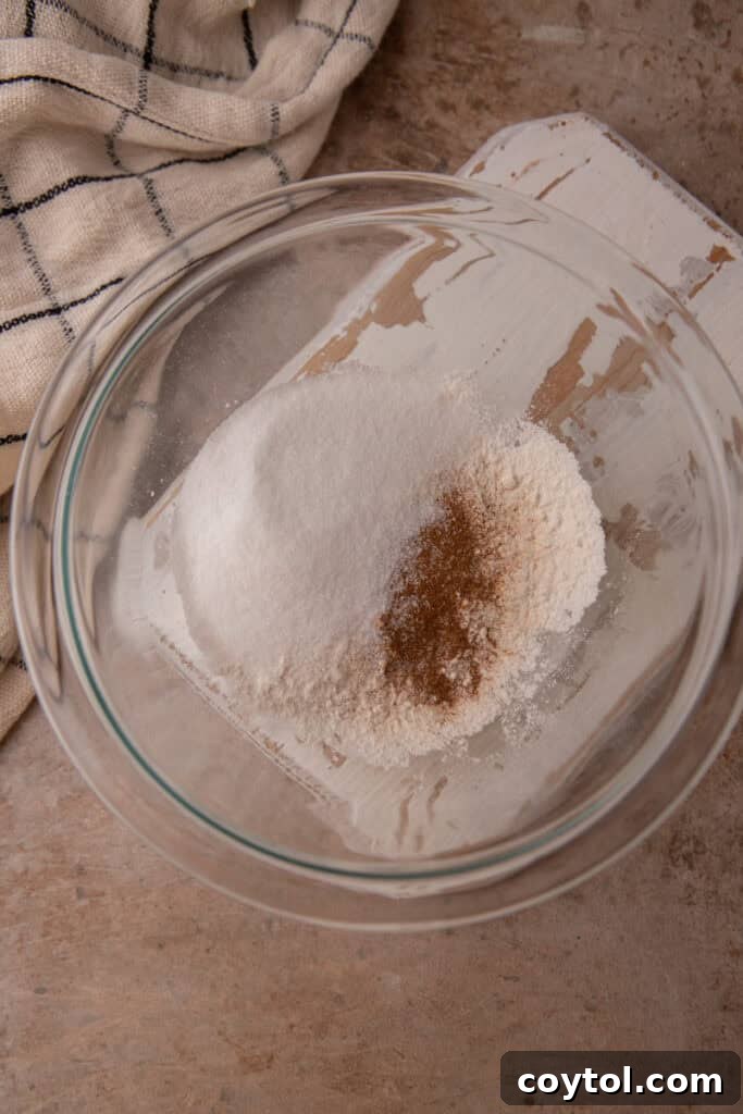 unmixed ingredients in a bowl