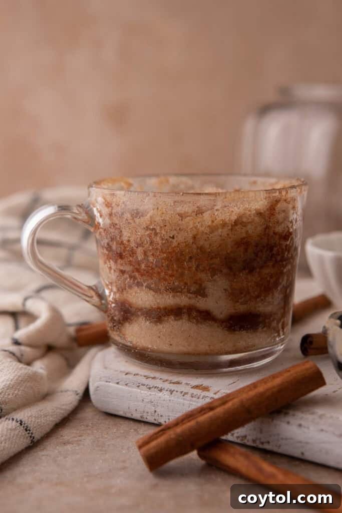 fully cooked dough in a cup