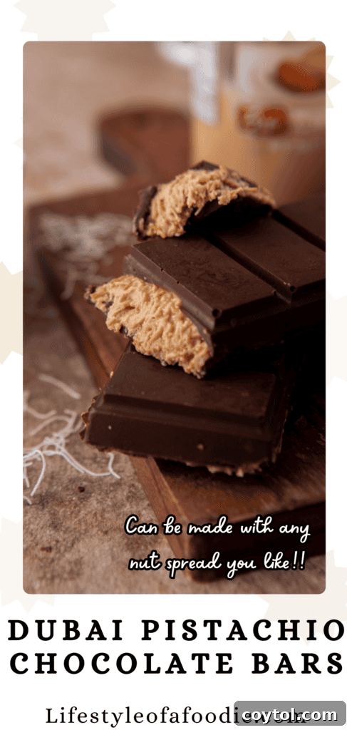 Dubai's Ultimate Pistachio Chocolate Bar 20 Dubai pistachio chocolate bar recipe Pinterest pin