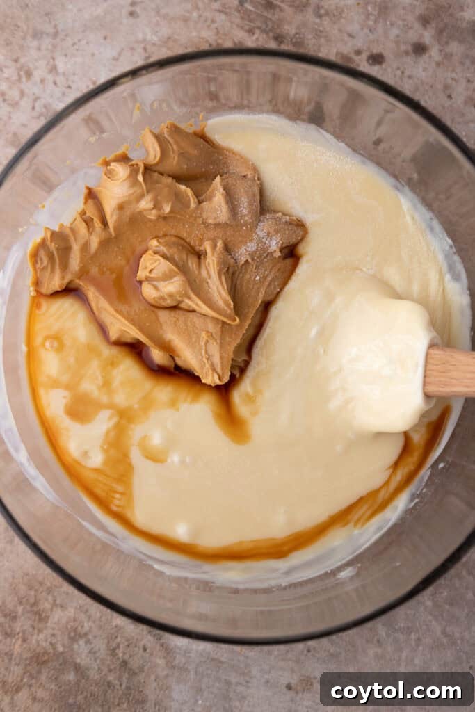 Instant Microwave Peanut Butter Fudge 6 Close-up of unmixed fudge ingredients, emphasizing their texture before combining.