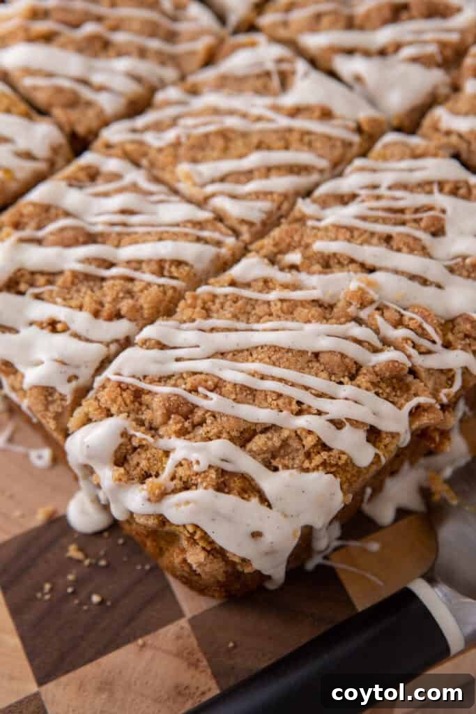 fully finished pumpkin coffee cake recipe