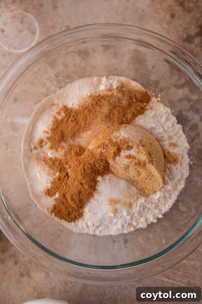 unmixed ingredients in a bowl