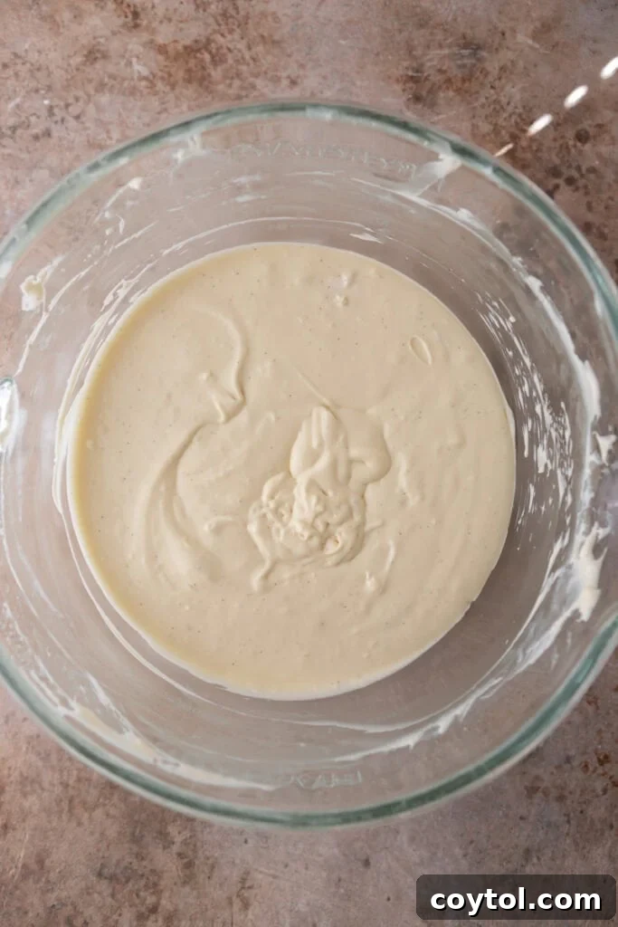 mixed ingredients in a bowl
