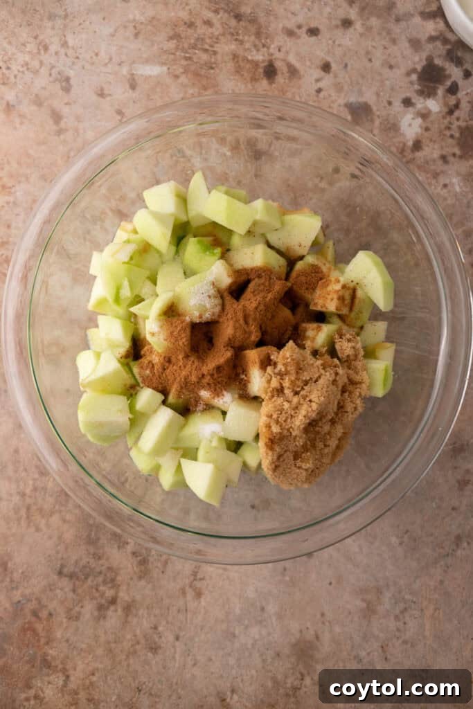 unmixed ingredients in a bowl
