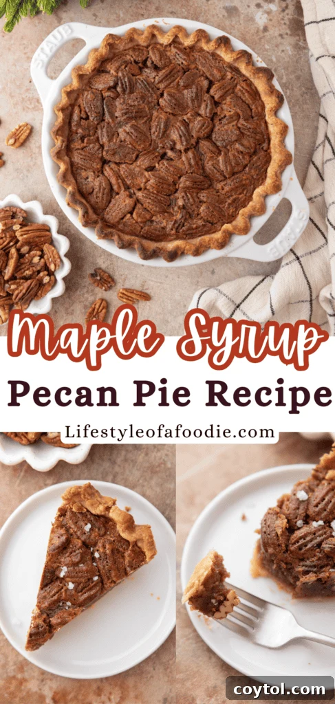 maple pecan pie recipe pinterest pin