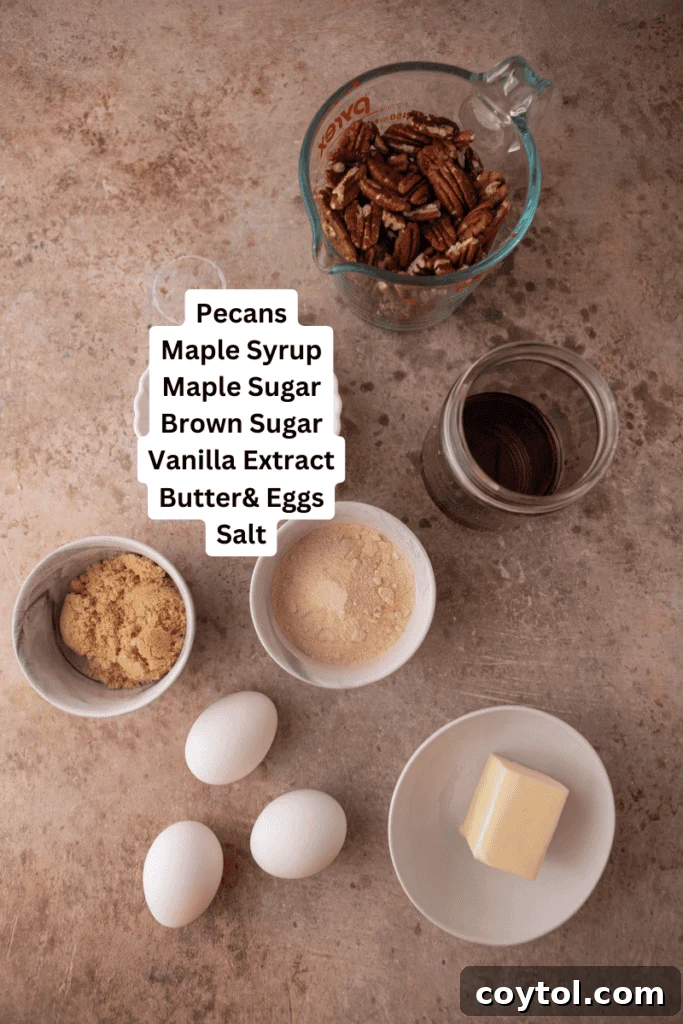 Pecan Pie Ingredients