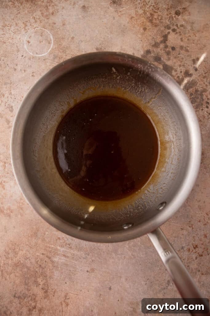 brown butter in a pot