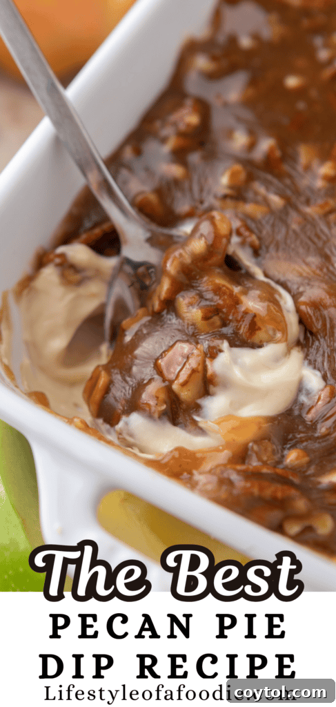 Delicious Pecan Pie Dip for your next gathering.