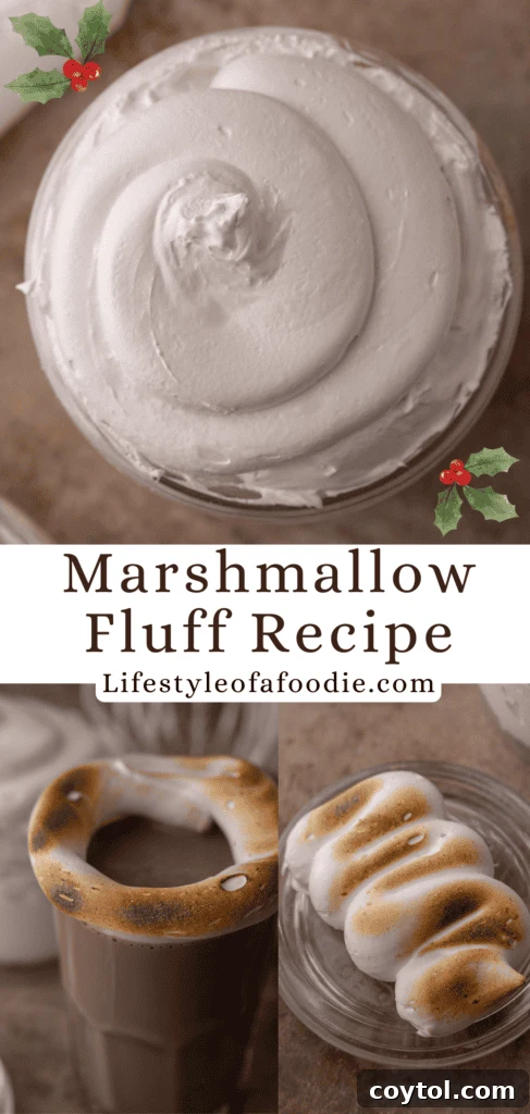 homemade marshmallow fluff recipe pinterest pin