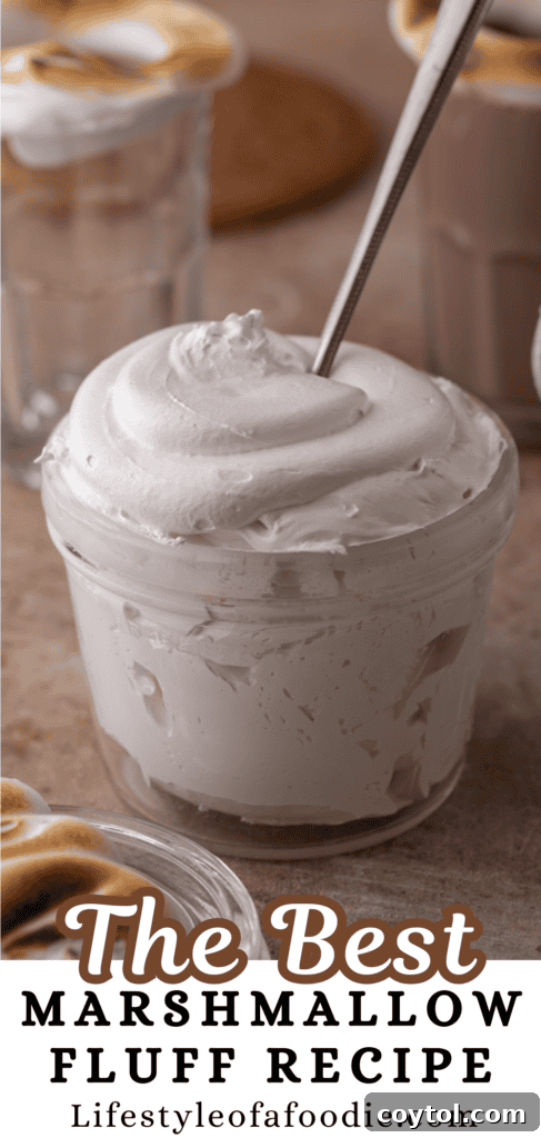 homemade marshmallow fluff recipe pinterest pin