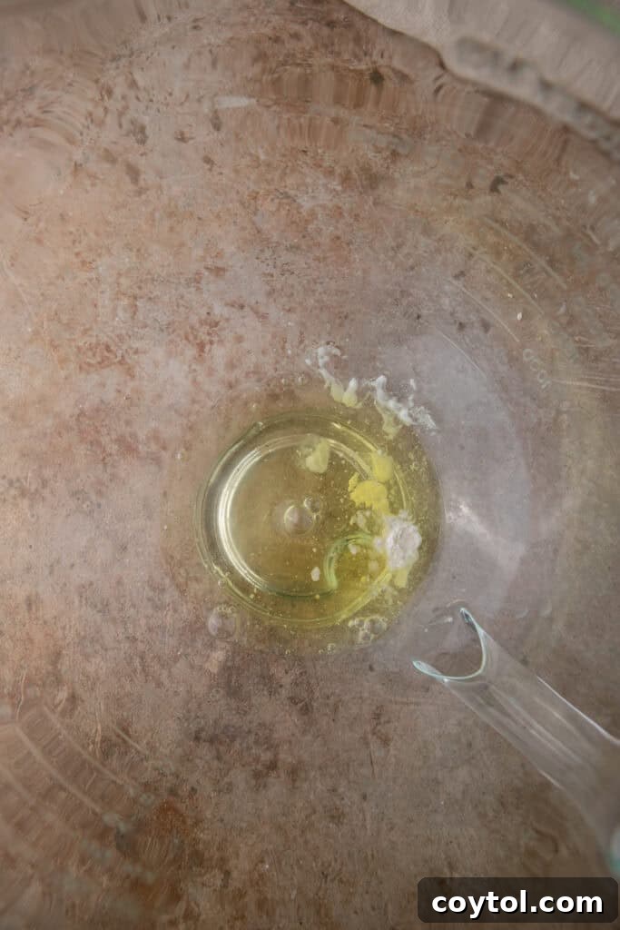 unmixed ingredients in a bowl