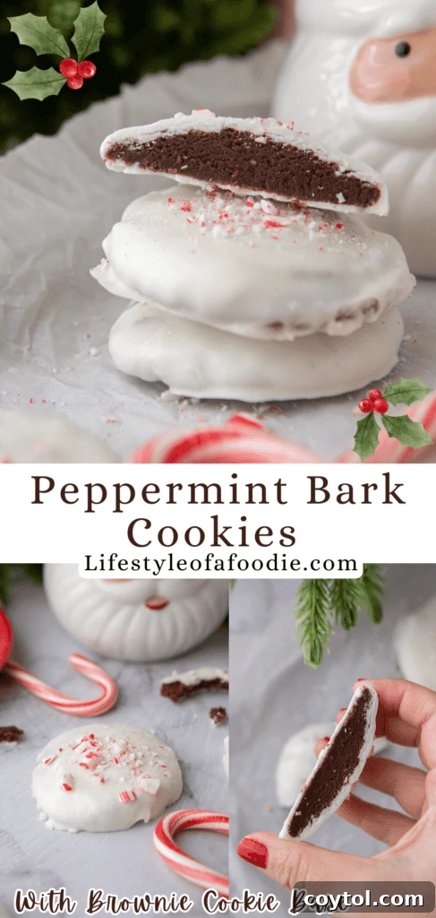 peppermint bark cookies recipe pinterest pin