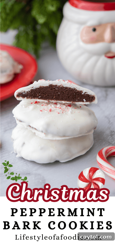 peppermint bark cookies recipe pinterest pin