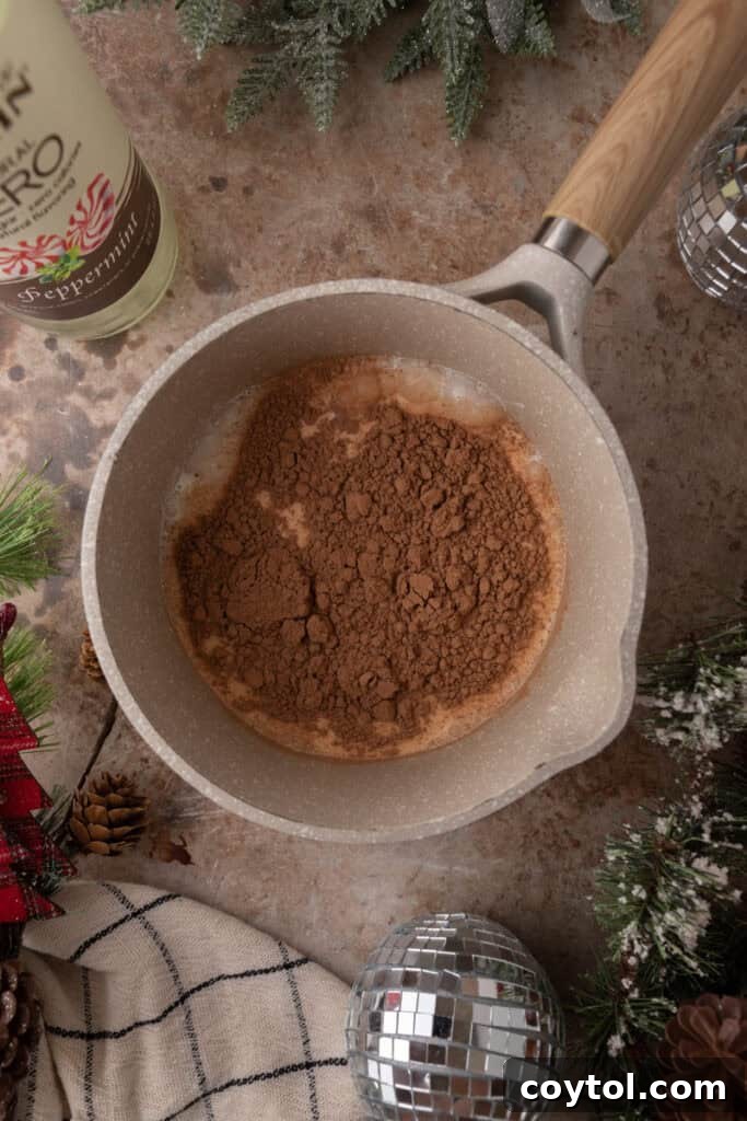 Homemade Peppermint Mocha Creamer: Your Cozy Coffee Upgrade 5 Creamer in a pot