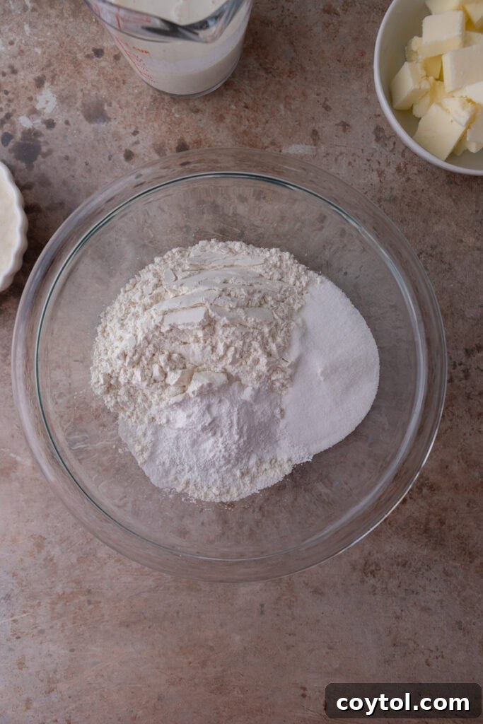 unmixed ingredients in a bowl