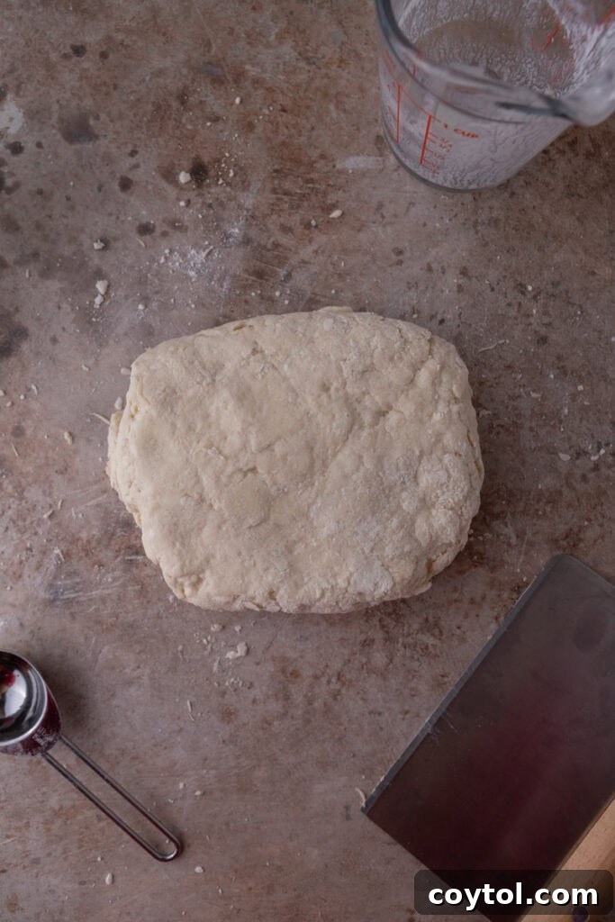 rolled out dough
