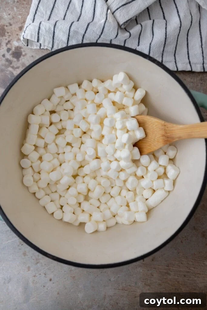 Butter melting in a pot