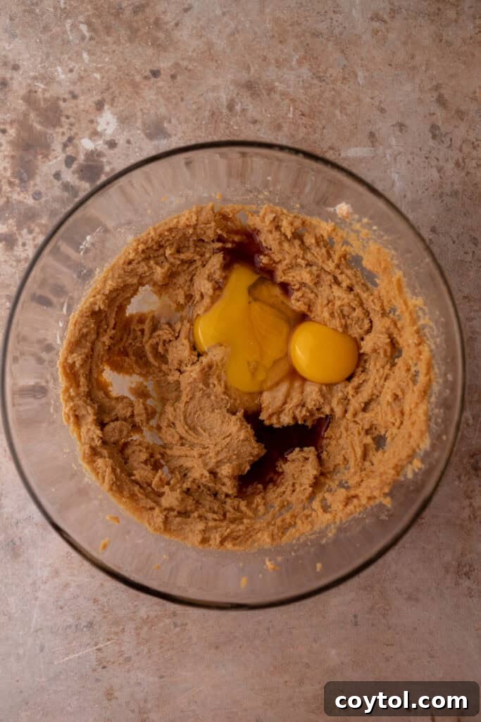 Unmixed wet ingredients in a bowl