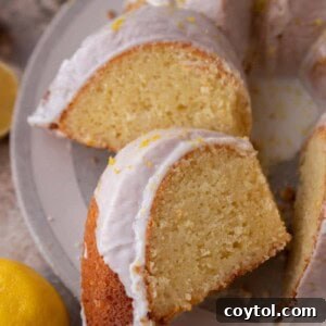 Zesty & Moist Lemon Bundt Perfection 21 Lemon bundt cake slices