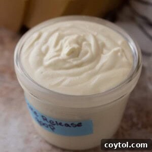 Homemade Cake Release in a Jar