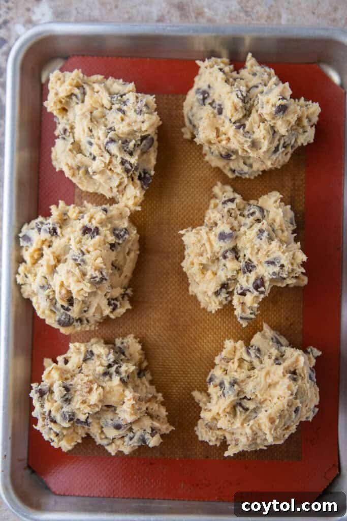 dough balls on a baking sheet