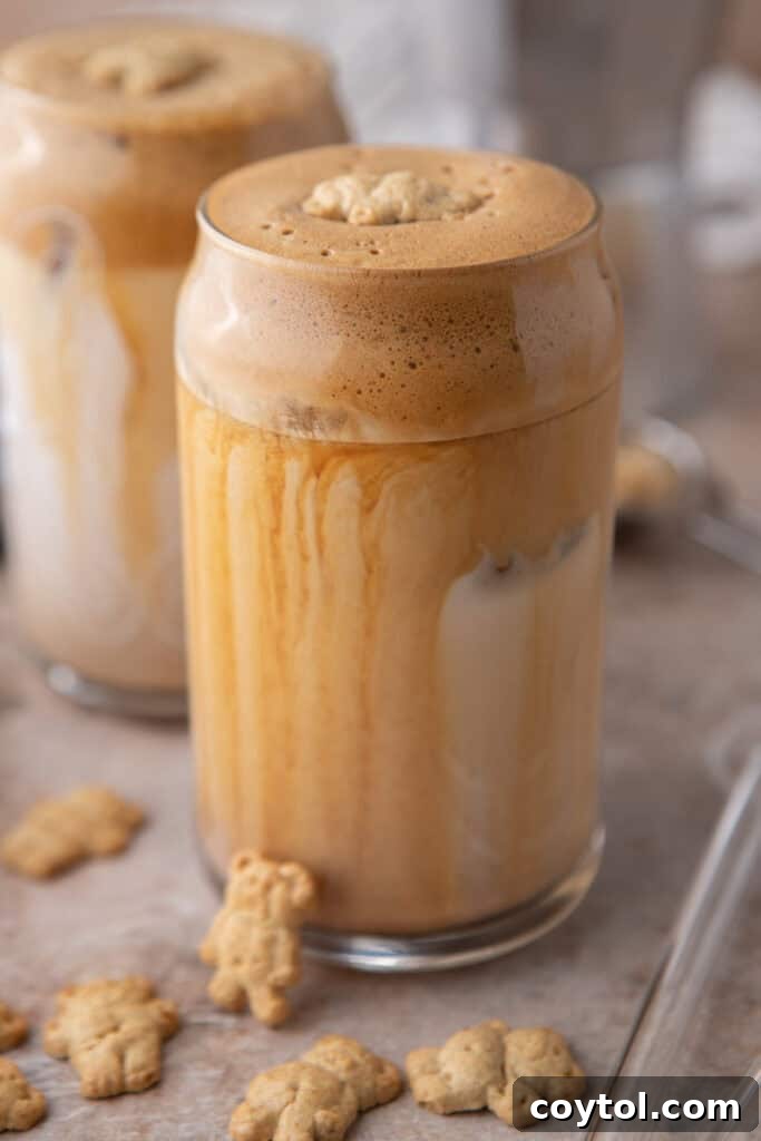 teddy graham latte side shot