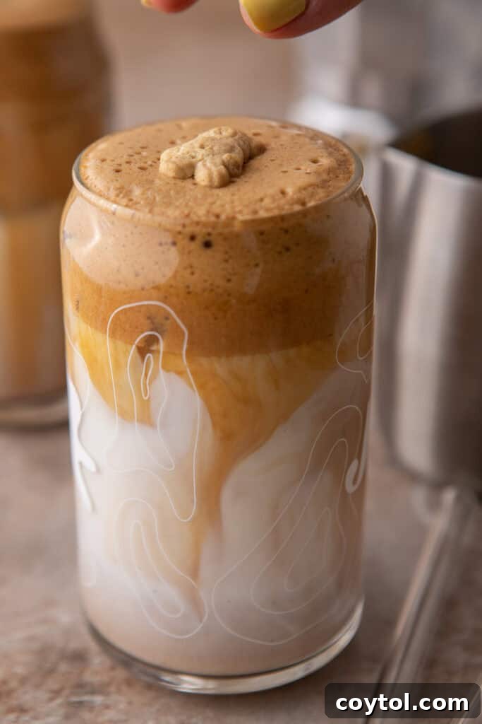 teddy graham latte side shot