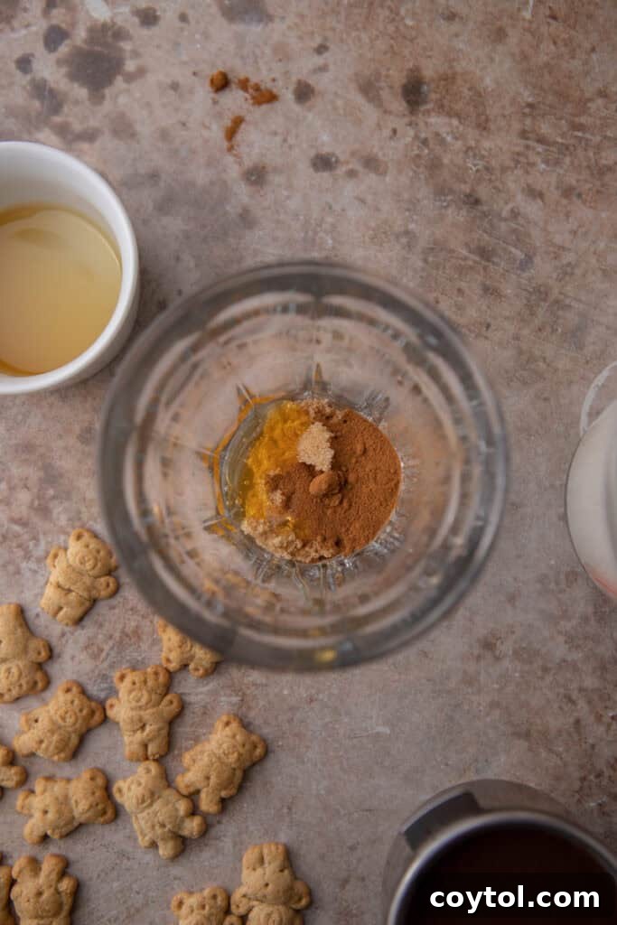 ingredients in a cup