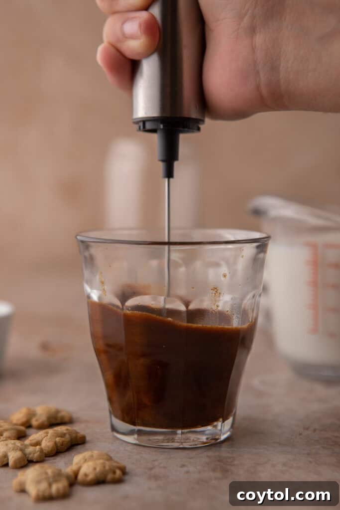 espresso getting frothed