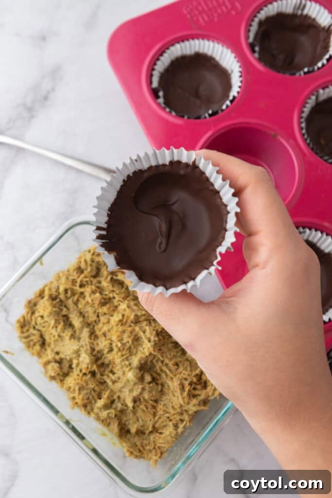 firmed ingredients in a muffin liner