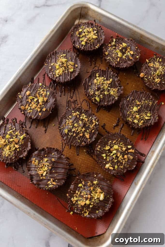 finished product on a baking sheet