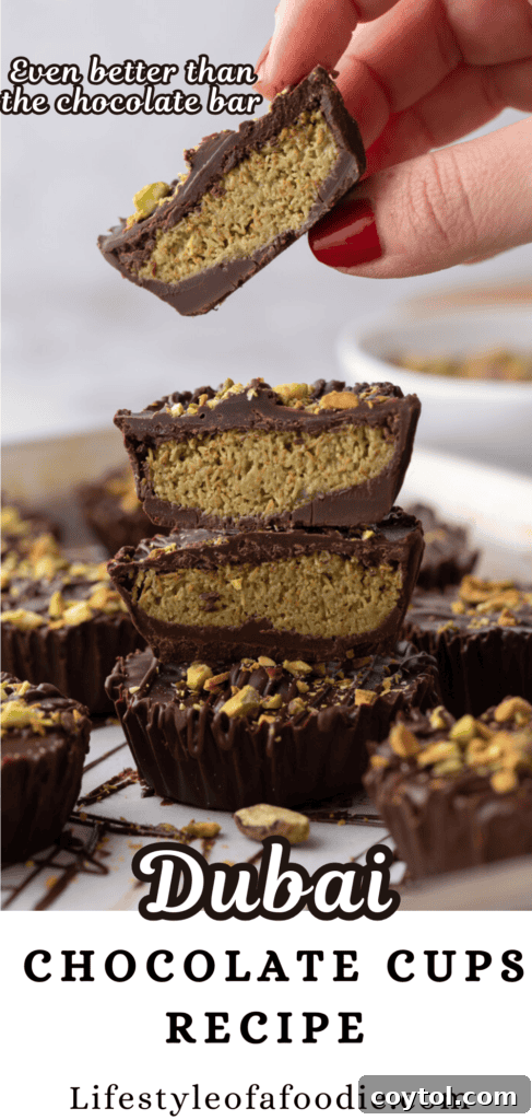 Dubai Chocolate Pistachio cups