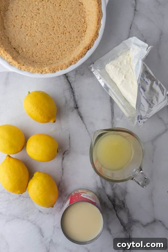 no bake lemon pie recipe ingredients