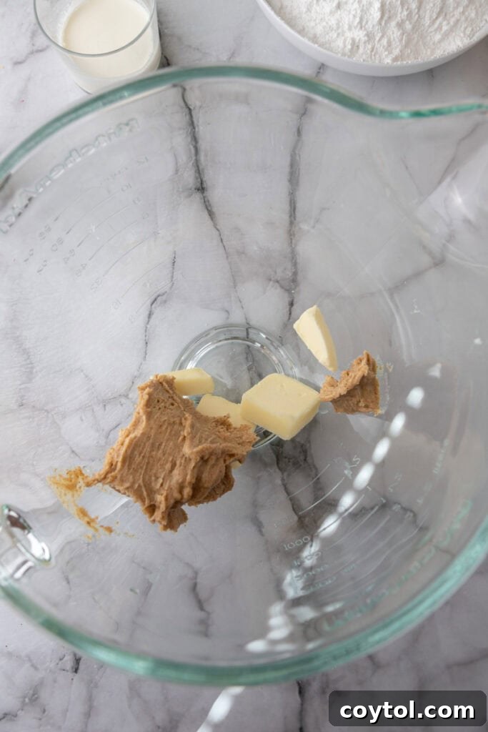 unmixed ingredients in a bowl