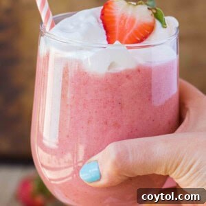 Strawberry banana smoothie healthy recipe