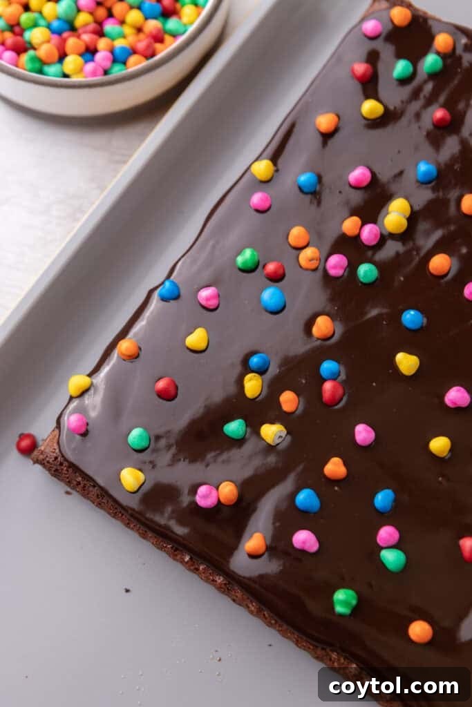 Cosmic Brownies recipe overhead