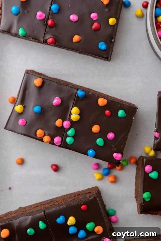 Cosmic Brownies recipe overhead