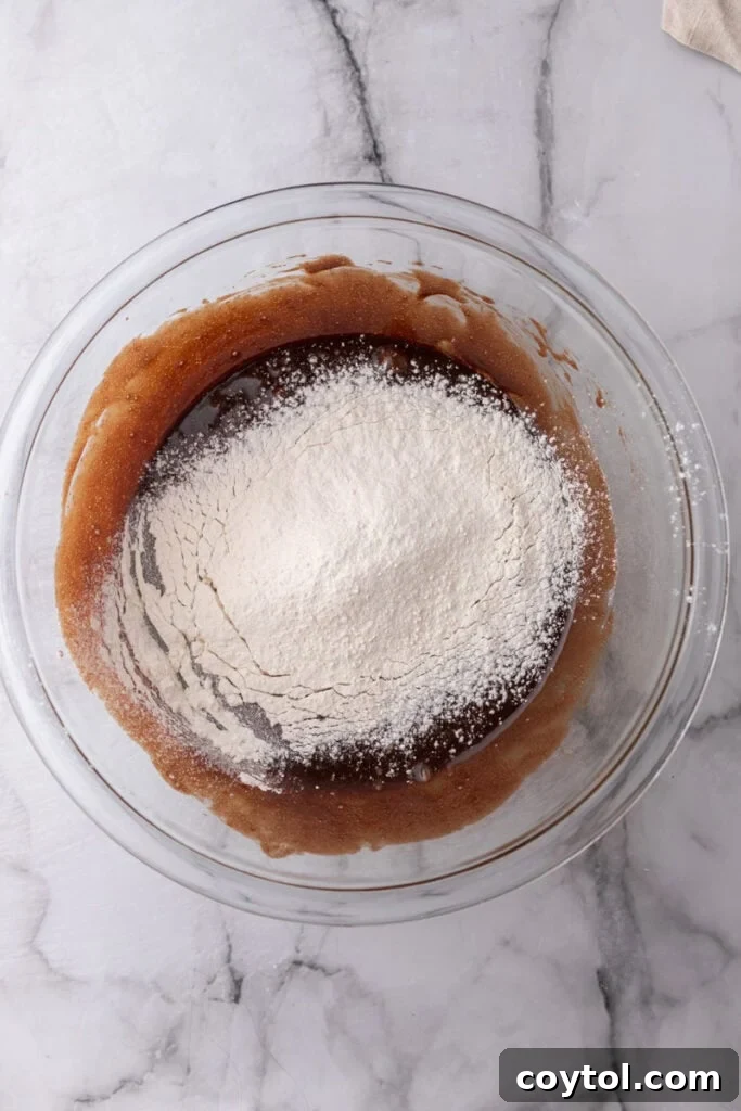 unmixed ingredients in a bowl