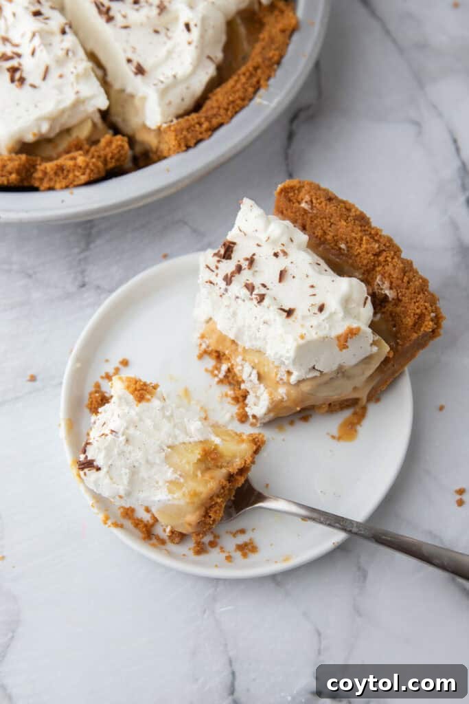 The Secret To Divine Banoffee Pie 17 a slice of the Banoffee Pie recipe on a plate